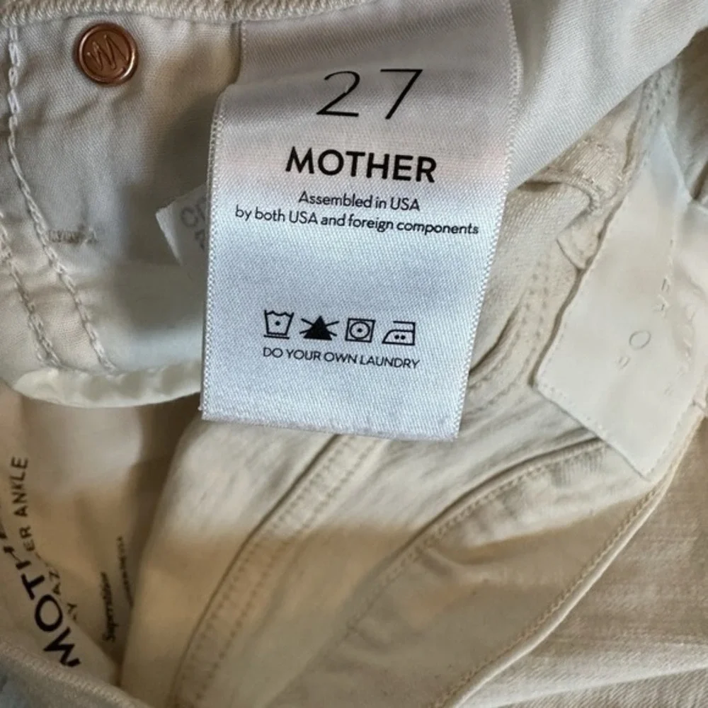 MOTHER Superior Jeans Hi Rise Dazzler Ankle Fray 27 Superstitions Wash Classic